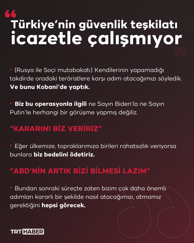 Cumhurbaşkanı Erdoğan'dan Pençe-Kılıç'ta kara harekatı sinyali
